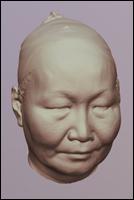 Woman 3D scan of head 01